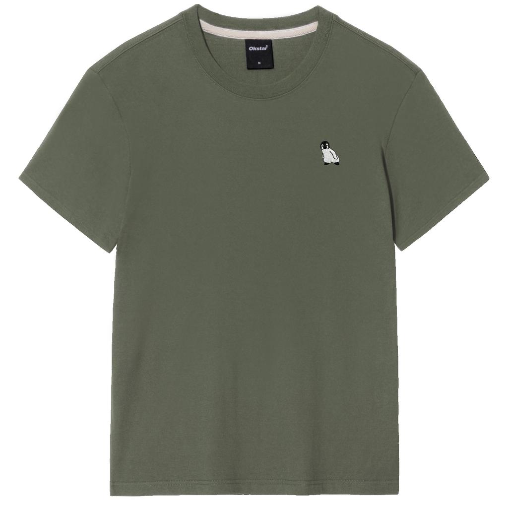 OKSTAR Penguin Embroidered Short Sleeve T-Shirt (Type A)