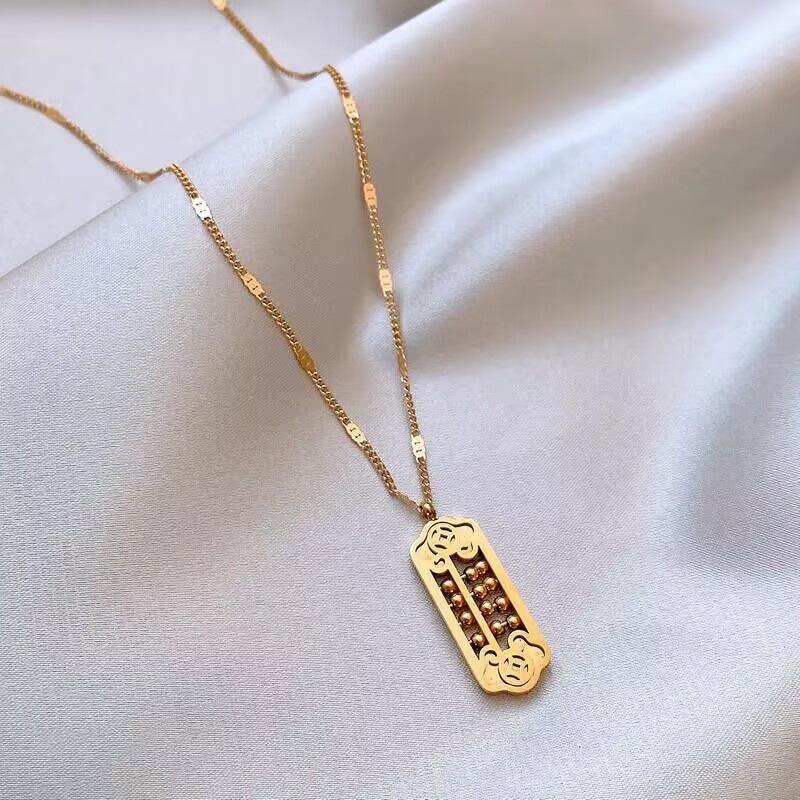 Fashionable Wishful Thinking Pendant Niche Design Clavicle Chain Jewelry Sweater Chain 60CM