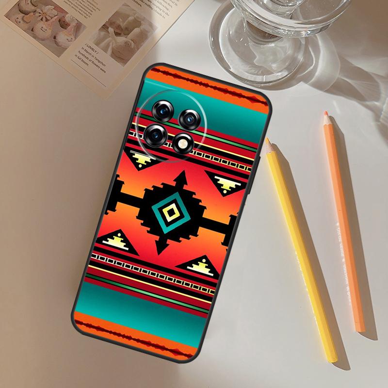 

Navajo Print Pattern Funda For OnePlus 12R 13 12 R 11 9 10 Pro 8T 9RT 10T OnePlus Nord 4 CE 2 3 Lite N20 N30 Case OnePlus 8Pro