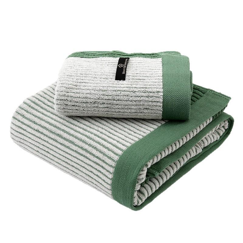 Thickened Pure Cotton Embroidered Bath & Face Towel - Highly Absorbent, Perfect for Home Use or Gifts