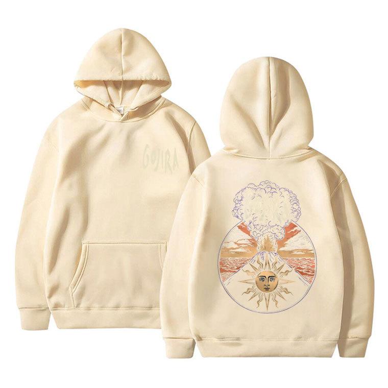 Limitierte Französische Metal-Band Gojira Magma Musikalbum Cover Kapuzenpullover Herren Neu Normale Passform Kapuzenpullover Lässige Streetwear Kleidung Pullover