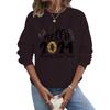 Crew Neck Sweater Christmas Long Sleeve