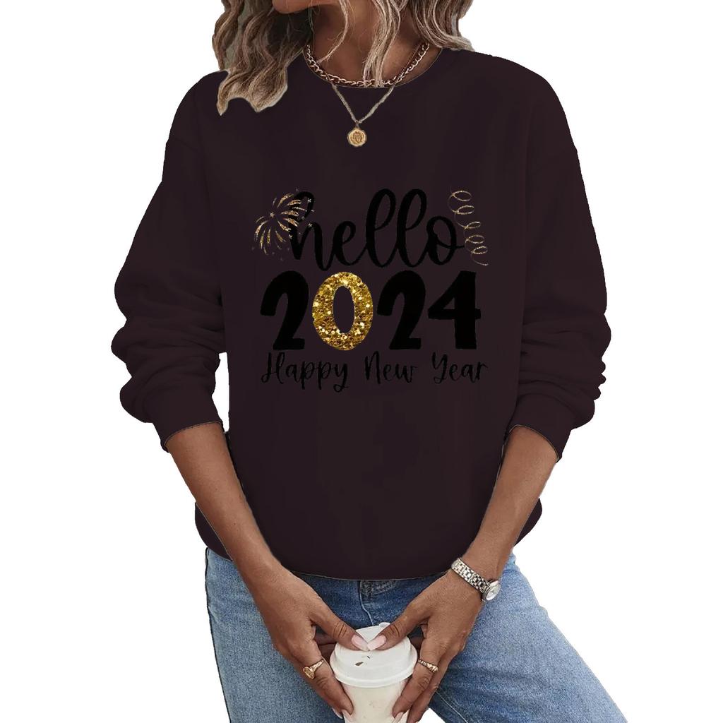 Crew Neck Sweater Christmas Long Sleeve