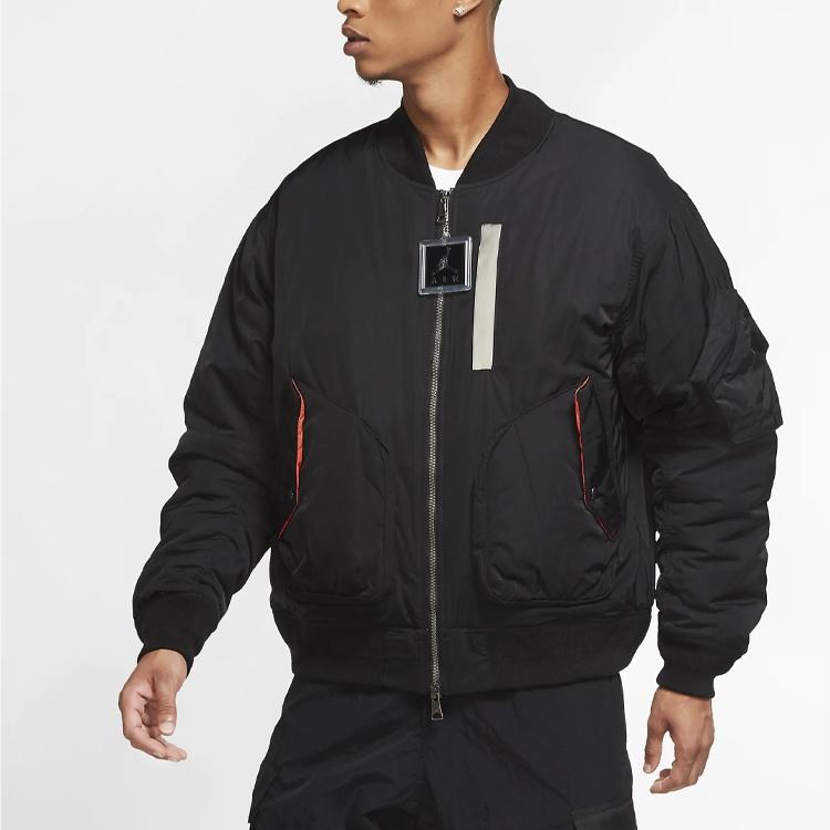 Air Jordan Ma-1 Flight Lässige Sportjacke Schwarz Herren CK6669-010