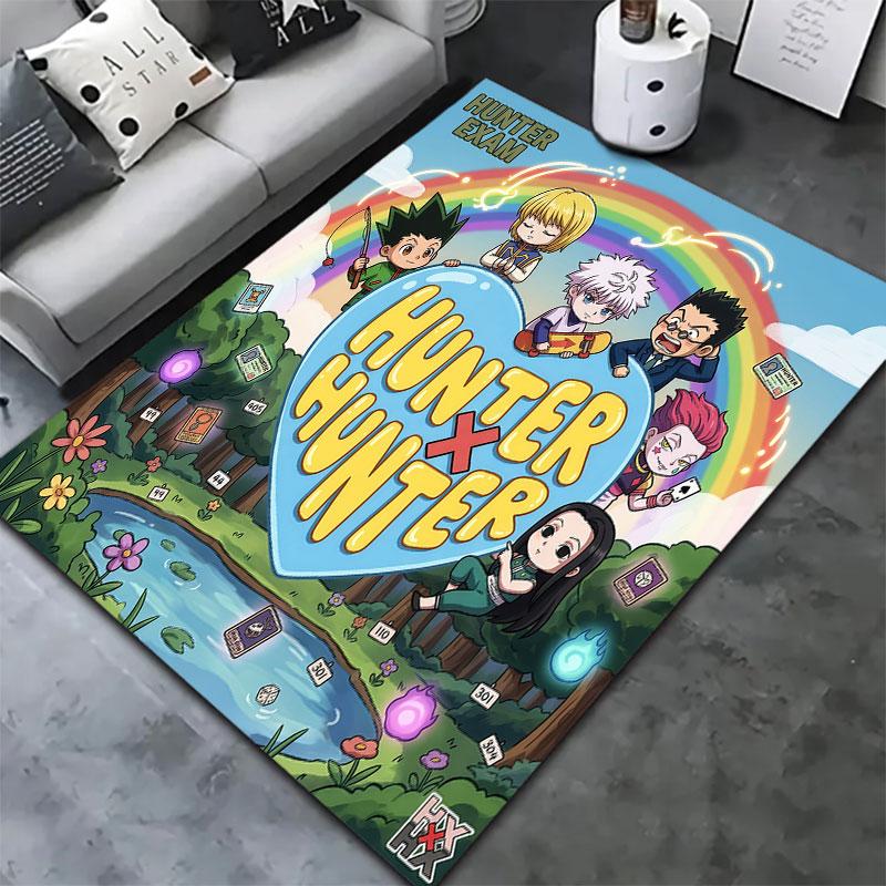 Tappeto Hunter X Hunter per Soggiorno Camera da Letto Casa Decorazione Divano Gioco Bambini Tappetino Antiscivolo per Pavimento