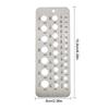 Stainless Steel 29-Hole Drill Gauge With High Contrast Markings Durable Quick Precise Measuring 1/16 Inch To 1/2 Inch Size Bits
