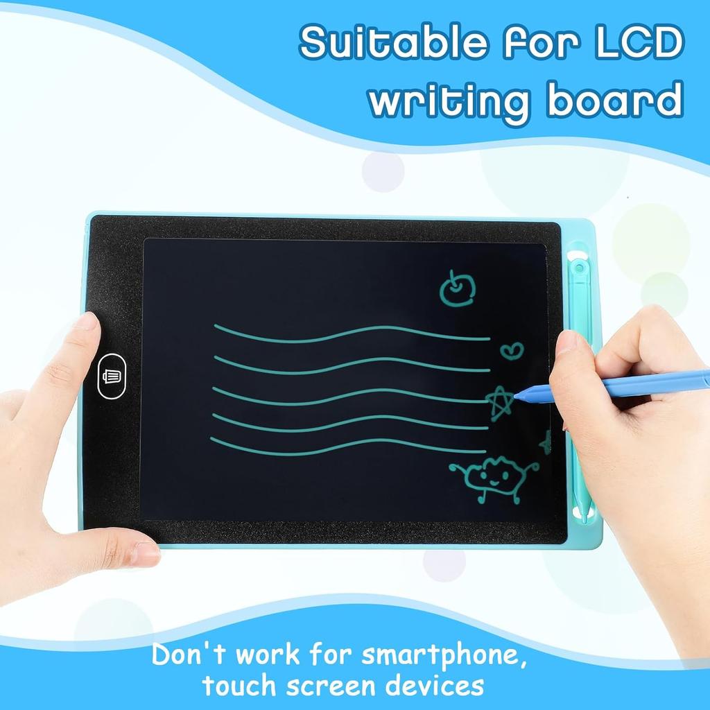 6 Pcs LCD Writing Tablet Pen Replacement for Kids Drawing Tablet Doodle Board Kids Stylus Pen for Drawing Pad,3 Colors