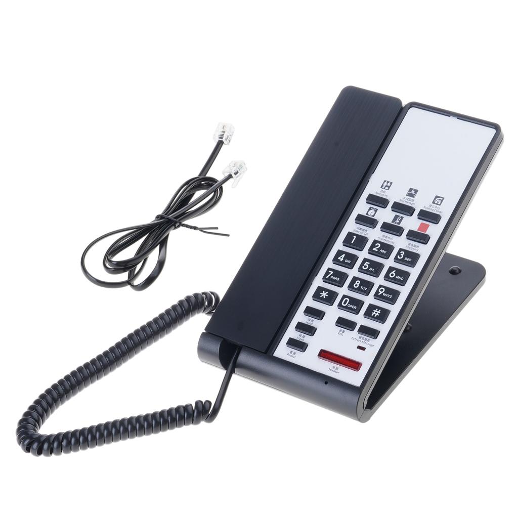 Corded Landline Phone Big Button Household Business Desktop Landline Telephone for Office Home Hotel Guest Room