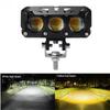Car Work LIghts Motorcycle LED Dual Color Mini Lens Headlight Driving Light Fog Lamps Motorcycle Headlights SUV UTV Spotlight