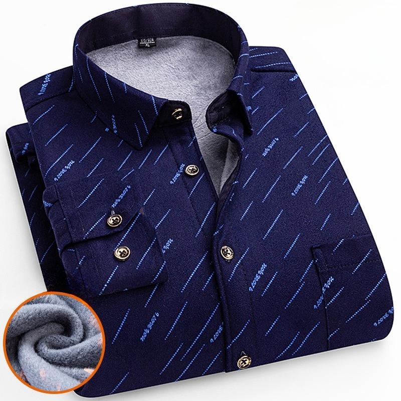 Men's Winter Sherpa Lined Flannel Shirt Jackets Long Sleeve Button Down Fleece Dress Shirts for Men Casual Warm Comfortable Thermal Shirt With Pockets