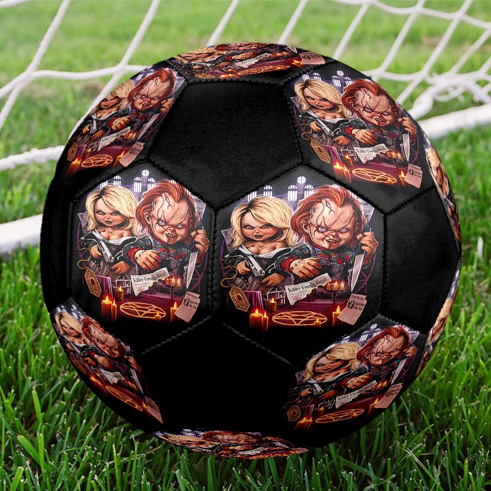 Halloween Horror Theme Size 5 Soccer Ball, Suitable for Both Indoor and Outdoor Matches, a Gift Suitable for Everyone.