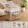 Transparent storage box Household large-capacity portable transparent finishing clothes, toys, snacks storage box