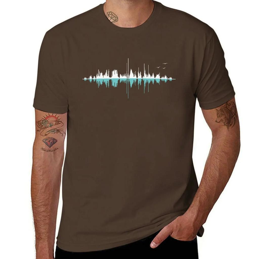 Music City (black version) T-Shirt heavyweights summer top sports fans plain t shirts