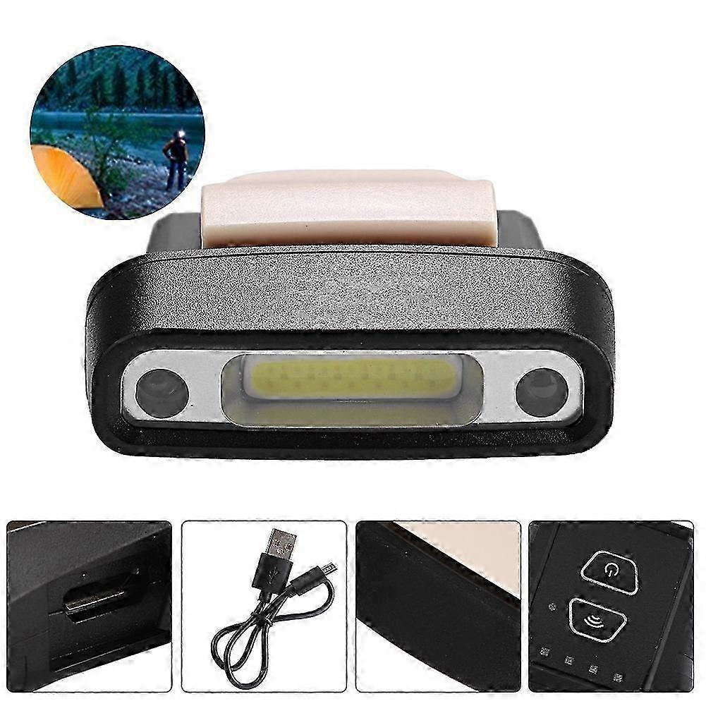 USB Charging LED Cap Clip Head Lamp Light Hat HeadLamp For Outdoor Fishing Camping