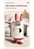 Cute Rabbit Ear Trash Can for Home, Bedroom, Living Room, or Coffee Shop
