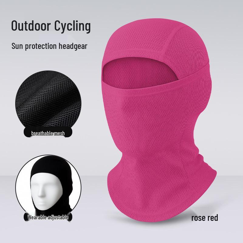 Quick-Dry Multifunctional Summer Cycling Face Mask: Breathable, Sun-Protective, Ice Silk Balaclava & Headband