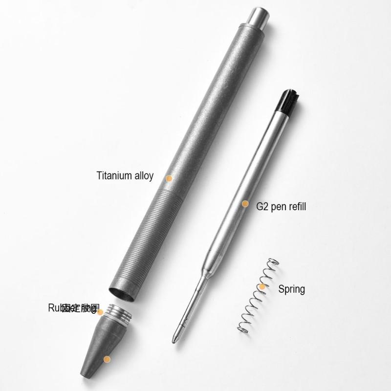 Titanium Alloy Tactical Pen Office Signature Writing Pen EDC Tool Pen For Father Teacher Ballpoint Pen Refill Party Gift