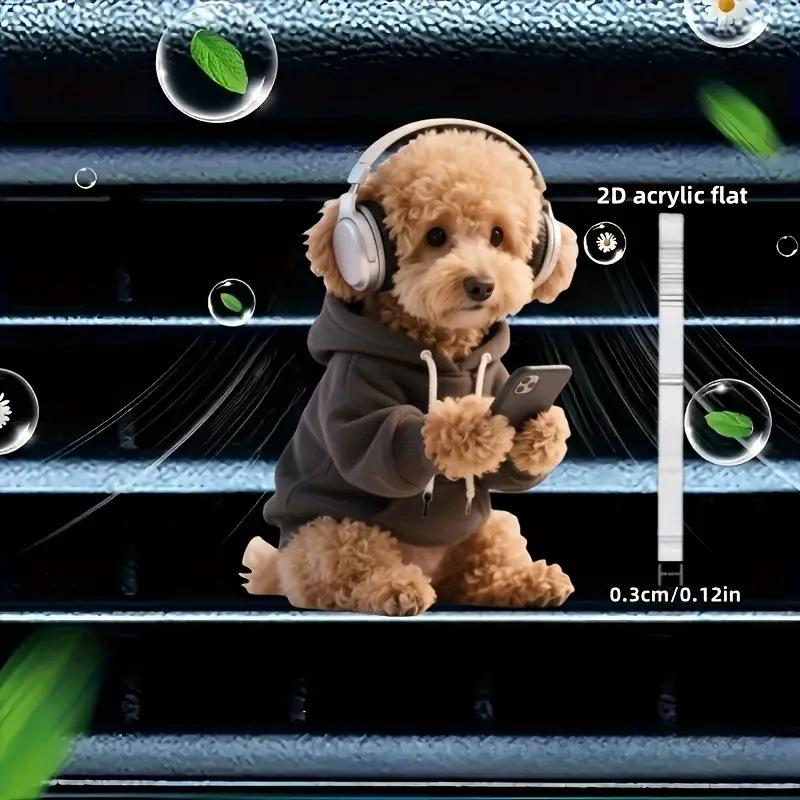 Acrylic Car Vent Clip Aromatherapy Air Freshener Holder 2D Decorative Clip For Car Ac Vents