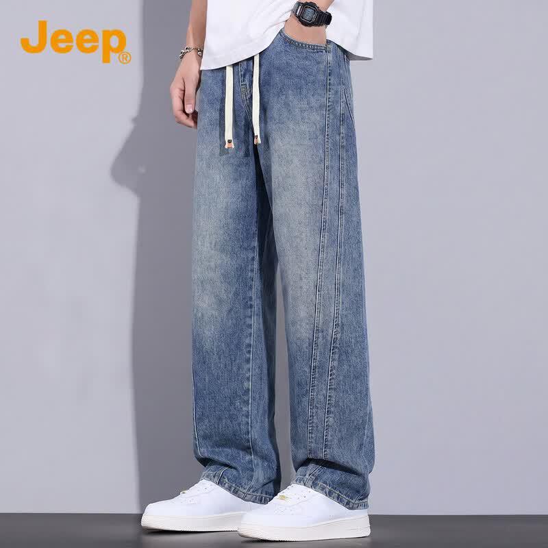 JEEP Men s Loose Fit Straight Leg Denim Jeans 3XL