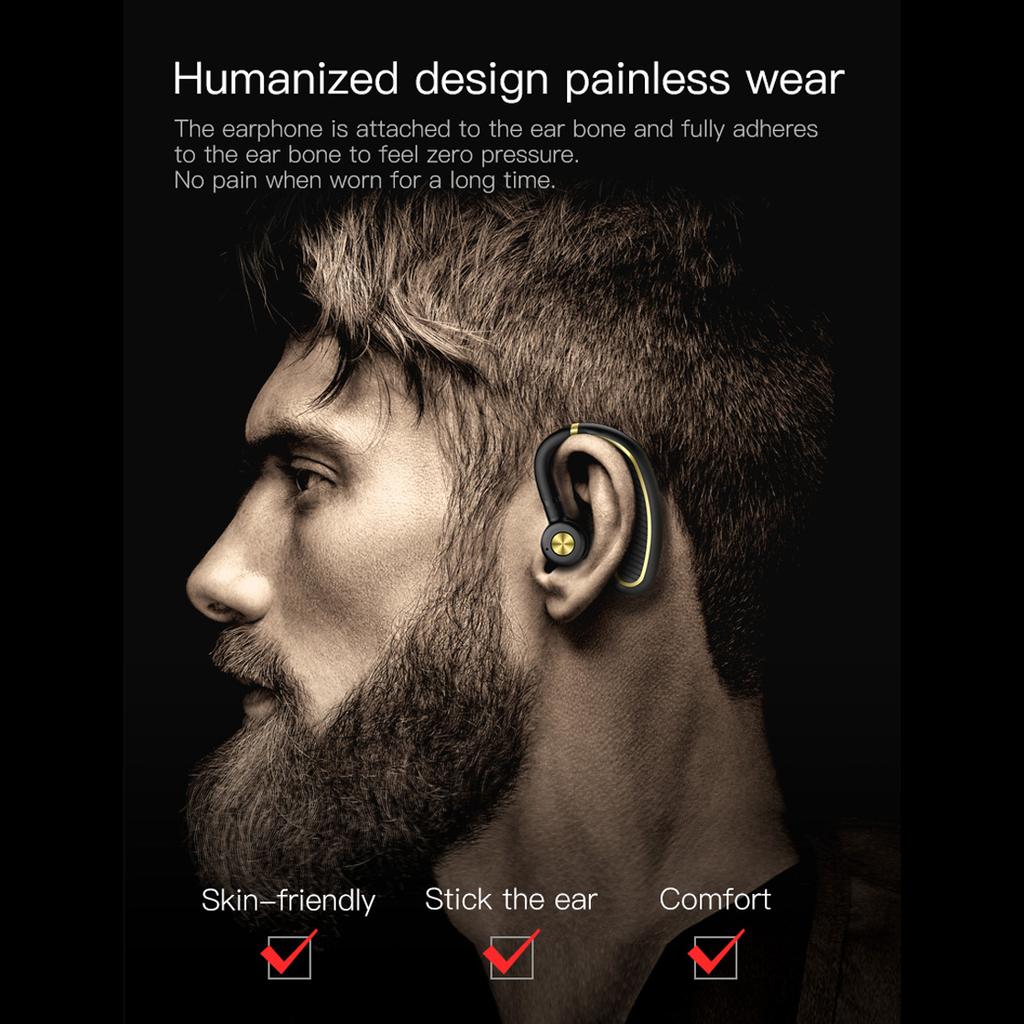 K21 Wireless Headphones Bluetooth Headset Ear Hooks Sport Earphone for Phone Handsfree Headphone with Charger Box Volume Control