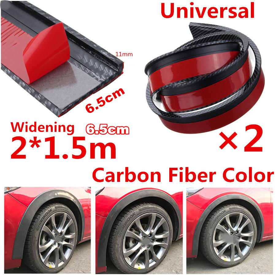 

Fender Flares Trim - 2.5 Wide Universal - 2x 59 Rubber Protector For Car Wheel