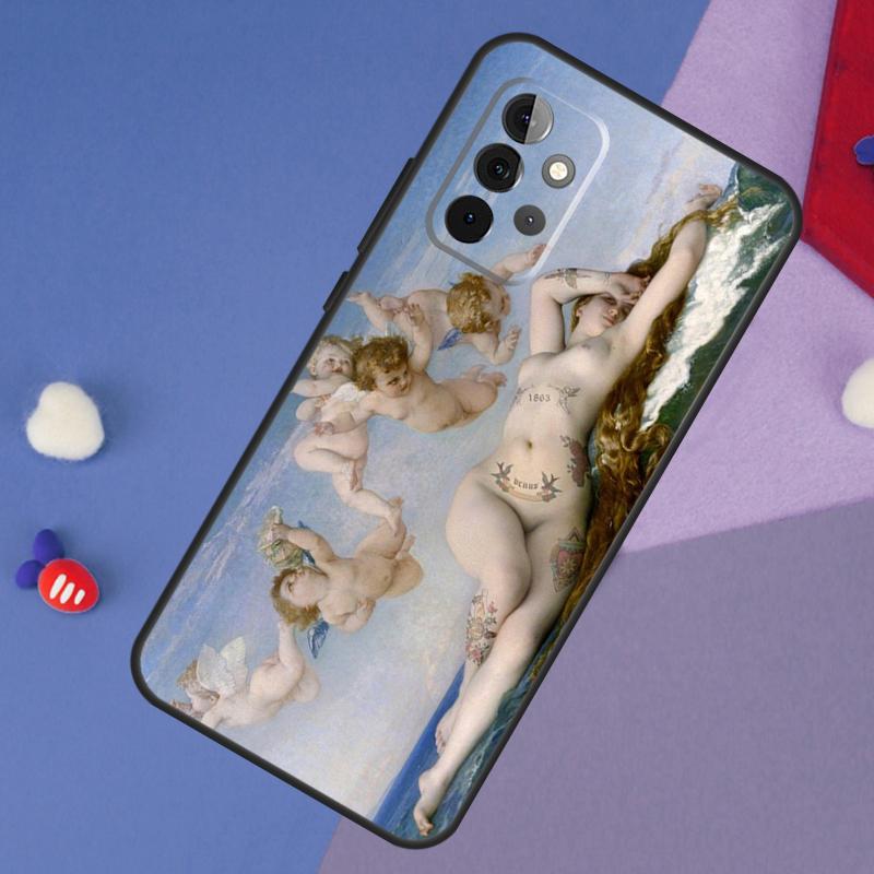 Art Painting Birth Of Venus Case For Samsung Galaxy A52 A53 A33 A13 A34 A54 A14 A35 A55 A15 A56 A36 A26 A16 A06 A22 A32