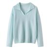 2026 Fall/Winter Women's Fashionable Pure Cashmere Knitwear: Warm, Versatile, Hollow-Out Lapel Top