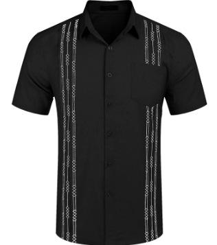 

Retro Style Men S Light Blue Skull 3D Digital Printing Short Sleeve Shirt Fashion Casual Top S