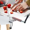 Knife Sharpener, 360 Degree Rotating   with 6 Sharpening Stones 180 400 800 1500 2000 3000, 15 Degree Fixed Angle, 180 Degree Reverse Clamp for S