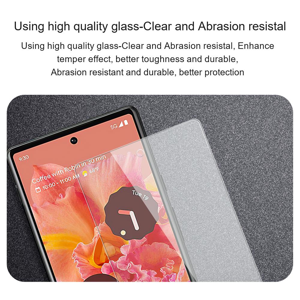 AMORUS For Google Pixel 9/Pixel 9 Pro Screen Protector 2.5D Shatterproof High Aluminum-Silicon Glass Film