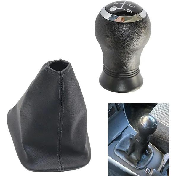 BIVVI Gear Shift Knob Boot Lever Switch Handle Leather for Toyota Corolla 2007-2013 Manual Gearbox Handle Cover 5 Speed