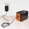 EVERBright Mega Power Station Portable Power Station (with AC Outlet), USB Compatible, SSBACMPB-A, 144 X 77 X 105 Mm, Black/Orange