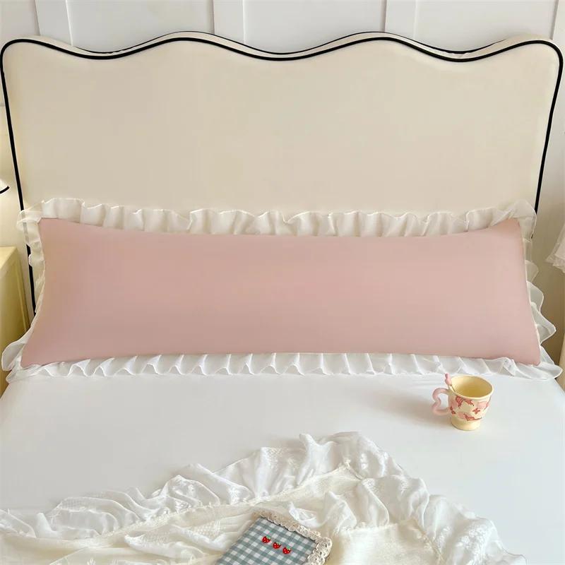 One Single Double Long Pillowcase Pillow Cover for Couples At Home, Extended 1.2m 1.51.8m Pillowcase (without Core)