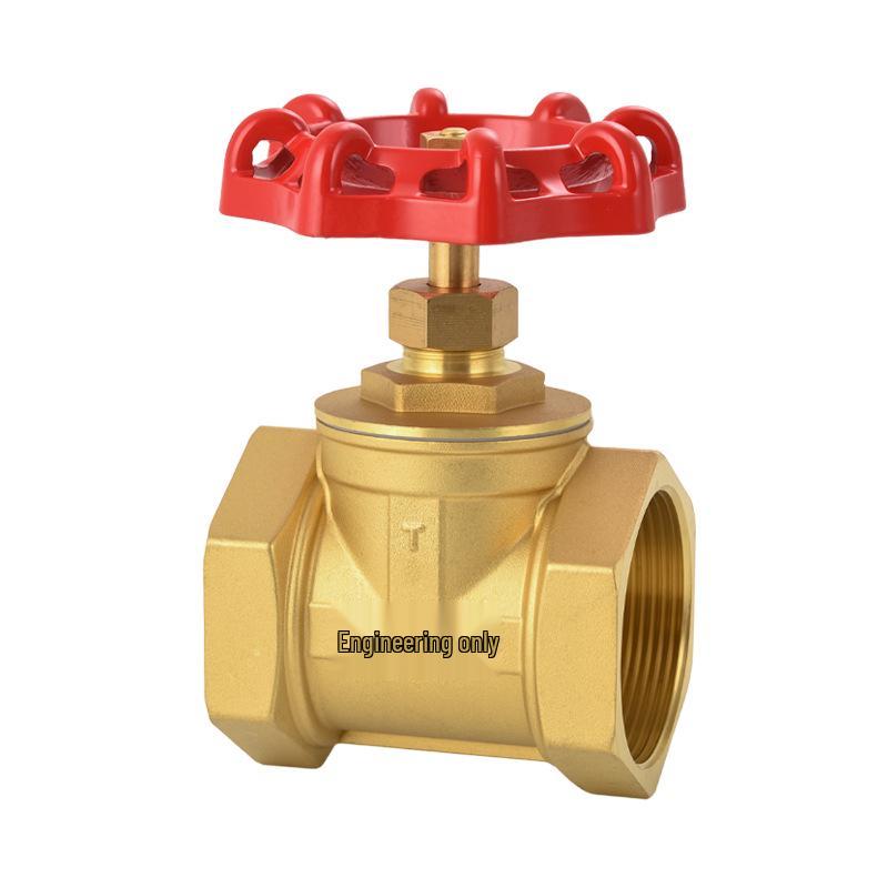 Brass DN25 Rising Stem Stop Valve - Threaded Shut-off Tap for Water Systems
