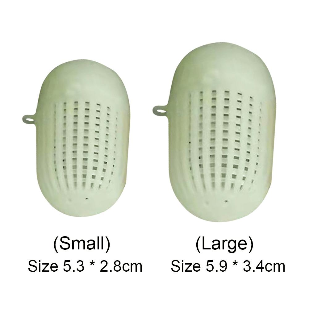 10pcs Fishing Feeder Holder Bait Luminous Fishing Bait Basket Attract Fish Shrimp Earthworm Tackle Accessories Tool