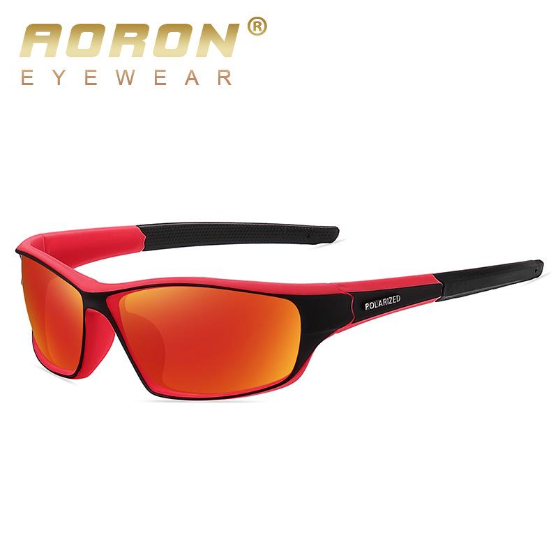 Fashionable Polarized Windproof Cycling Sunglasses for Men - Colorful Outdoor Sports Eyewear