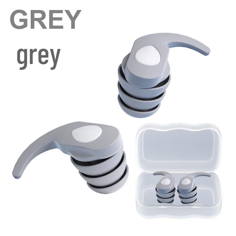 Silicone Triple-Layer Noise Cancelling Waterproof Sleep & Swim Earplugs