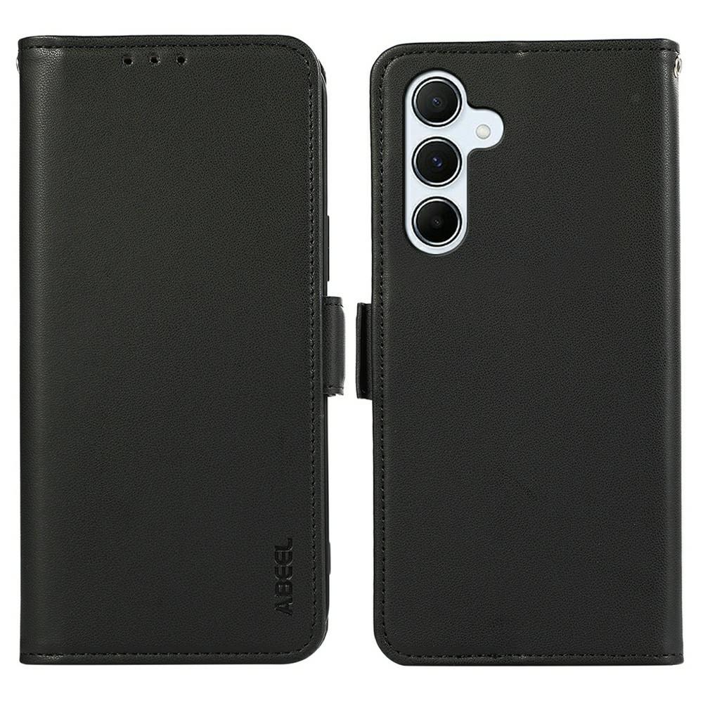

ABEEL For Samsung Galaxy A17 Case Leather Phone Cover with RFID Blocking Wallet Black