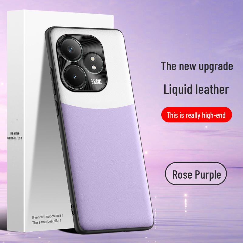 

Чехол для телефона Realme GTneo6se из жидкой кожи: Защита от падения в одном элементе Realme GTneo6