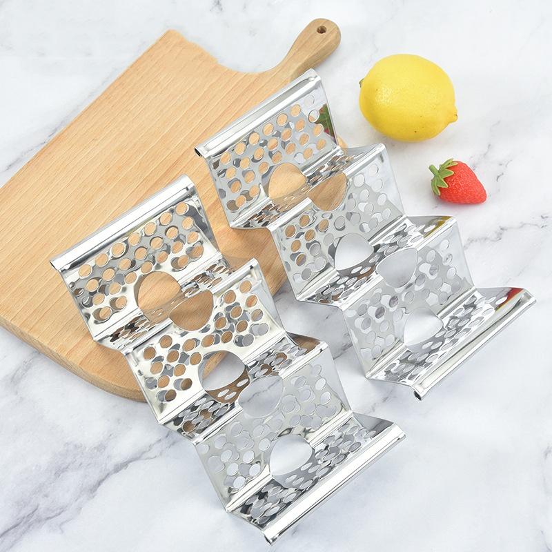 Taco Holder Stand Pancake Rack Stainless Steel Mexican Roll Rack Trays Taco Display Stand Mexican Food Rack Kitchen Gadgets