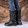 Men's Camouflage High-Top Winter Boots: Waterproof, Insulated, and Durable for Fishing and Snow.