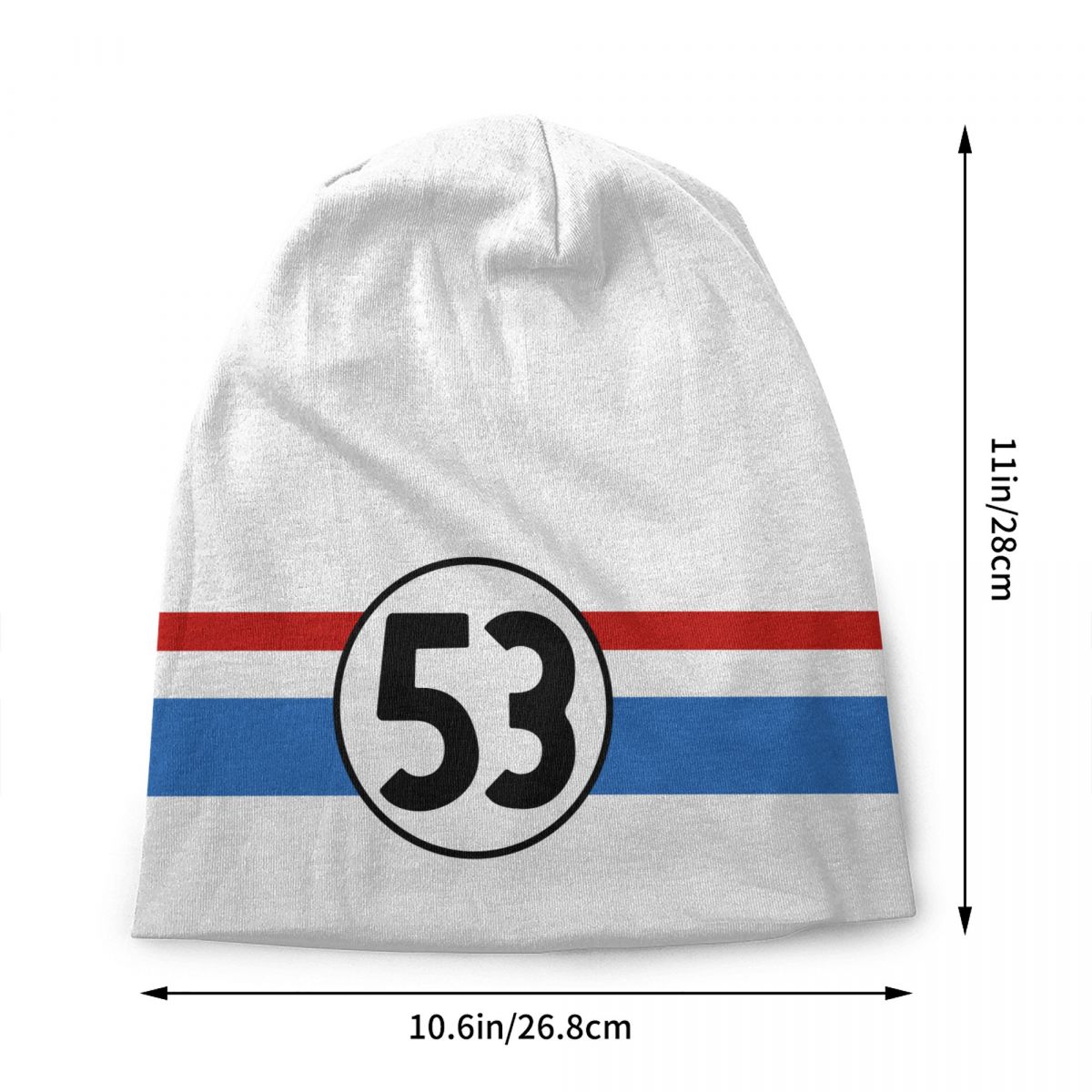 Классический гоночный автомобиль Herbie 53 Skullies шапки кепки крутые зимние теплые — фото 3