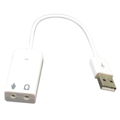 USB 2.0 Virtueller 7.1-Kanal Externer USB-Audio-Soundkartenadapter für Laptop-PC