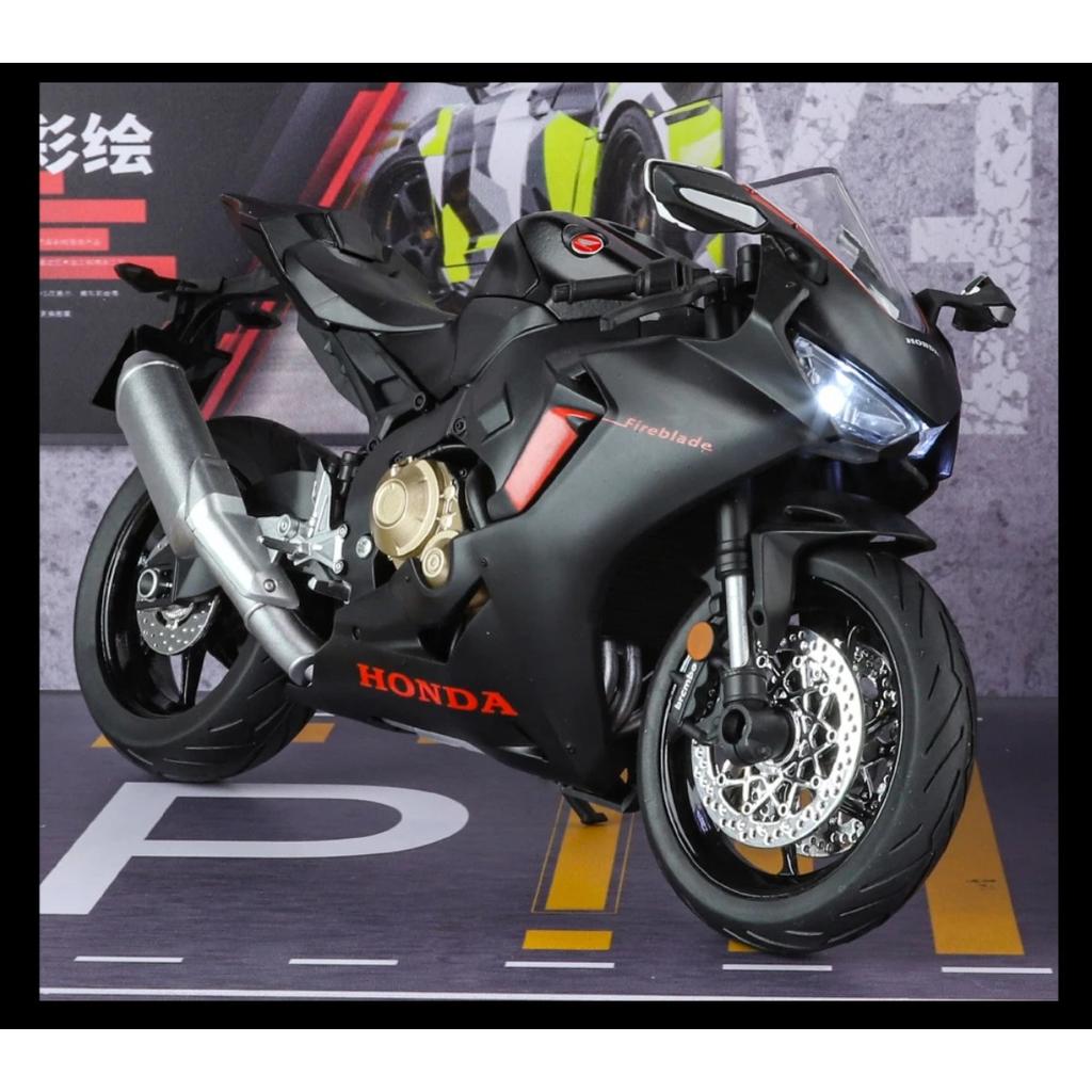 1/9 Scale Honda CBR 1000RR HRC Toy Motorcycle for Children Racing Model Diecast Miniature Large Size Lightable Collection Gift Boy Kid