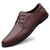Men's business casual shoes lace-up four-season shoes soft-soled driving shoes super migration professional work shoes men's shoes leather shoes men's