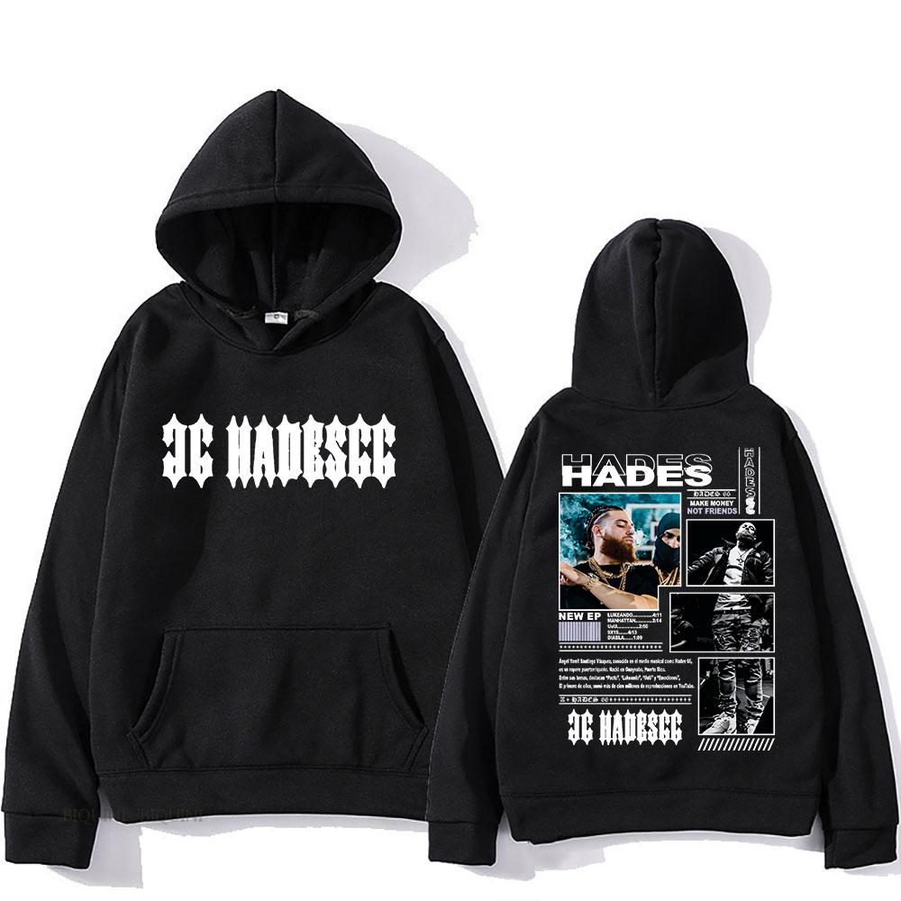 Hades 66 Hooded With Hooded Punk Fleece Comfortable Sweatshirt Long Sleeve Hip Hop Retro Clothing Sudaderas Gothic Pullovers