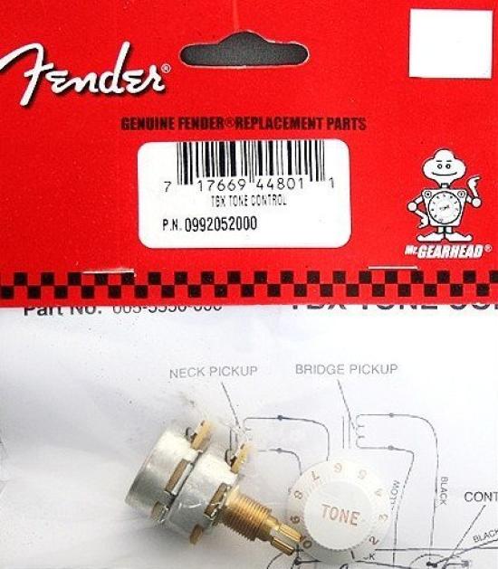 

Fender USA Genuine Parts Fender TBX Tone Control Pot 992052000 [Used]