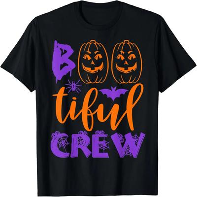 Bootiful Crew Best Friends Sista Funny Halloween Costume Boo T-Shirt