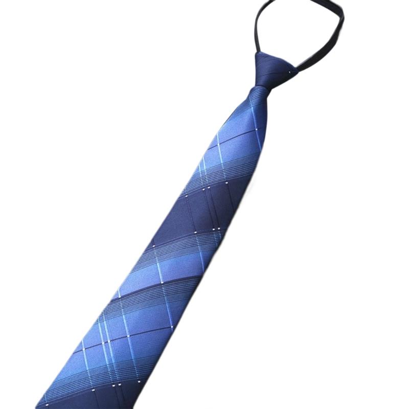 Male Zipper Design Neck Tie for Business Necktie Formal Suit Accessories