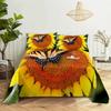 Sunflower Bed Sheet Sets Bouble Single Beds Flower Bedsheet with Pillow Case Full Queen Size 2pcs 3pcs 3D Soft Thin Fabric Home